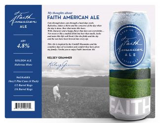 Faith American Ale Sales Sheet