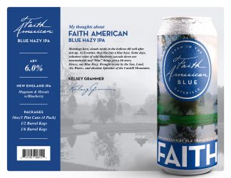 Faith American Blue Hazy IPA