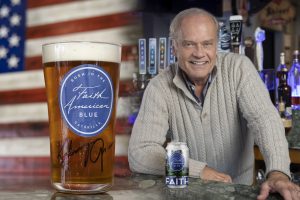 Kelsey Grammer with Faith American Blue Hazy IPA